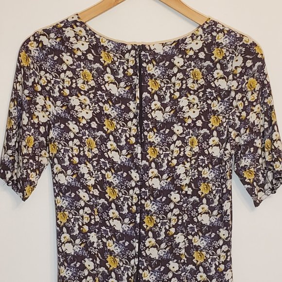 Floral midi dress with full skirt - Picture 2 of 5